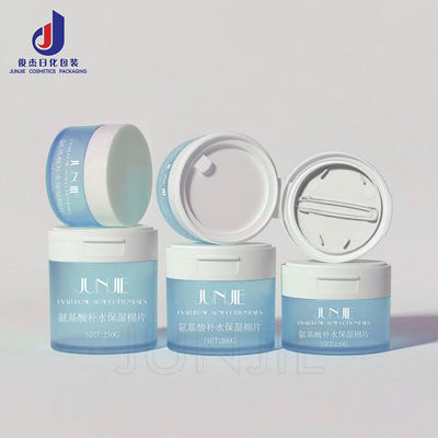 Contenitori cosmetici ricaricabili in PET con coperchio a flip-top per vasetti di crema per la cura della pelle nei formati 150g 200g 250g