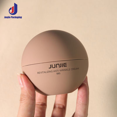 Vaso cosmetico rotondo in AS a doppia parete di lusso da 50 ml in plastica vuota personalizzata per la cura della pelle, vaso per crema corpo, barattoli per imballaggio